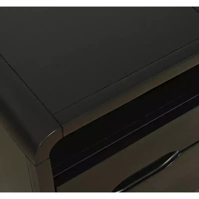 Jofran,Marlowe Mid-Century Modern 24 Curved End Table with Storage Drawers