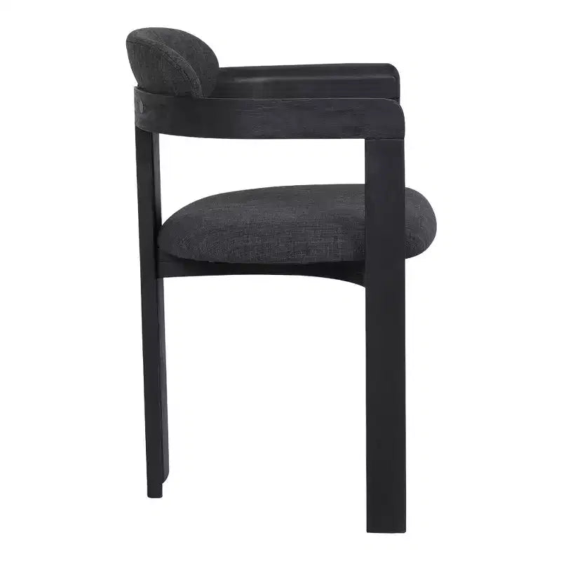 Set of 2 Jazmin Contemporary Dining Chair Black - Armen Living